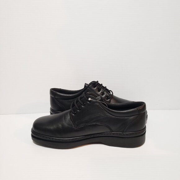 5054 Black Leather Pinosos Comfort Men’s Lace up Shoes - FCM24 - Picture 7 of 13